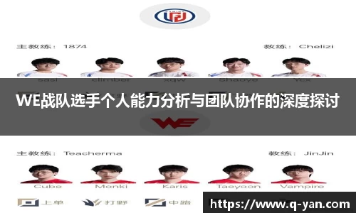 WE战队选手个人能力分析与团队协作的深度探讨