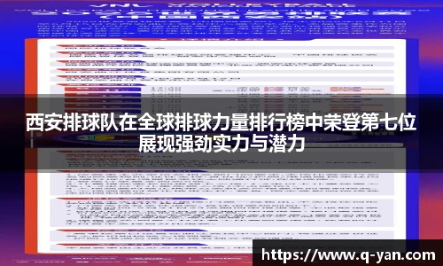 西安排球队在全球排球力量排行榜中荣登第七位展现强劲实力与潜力